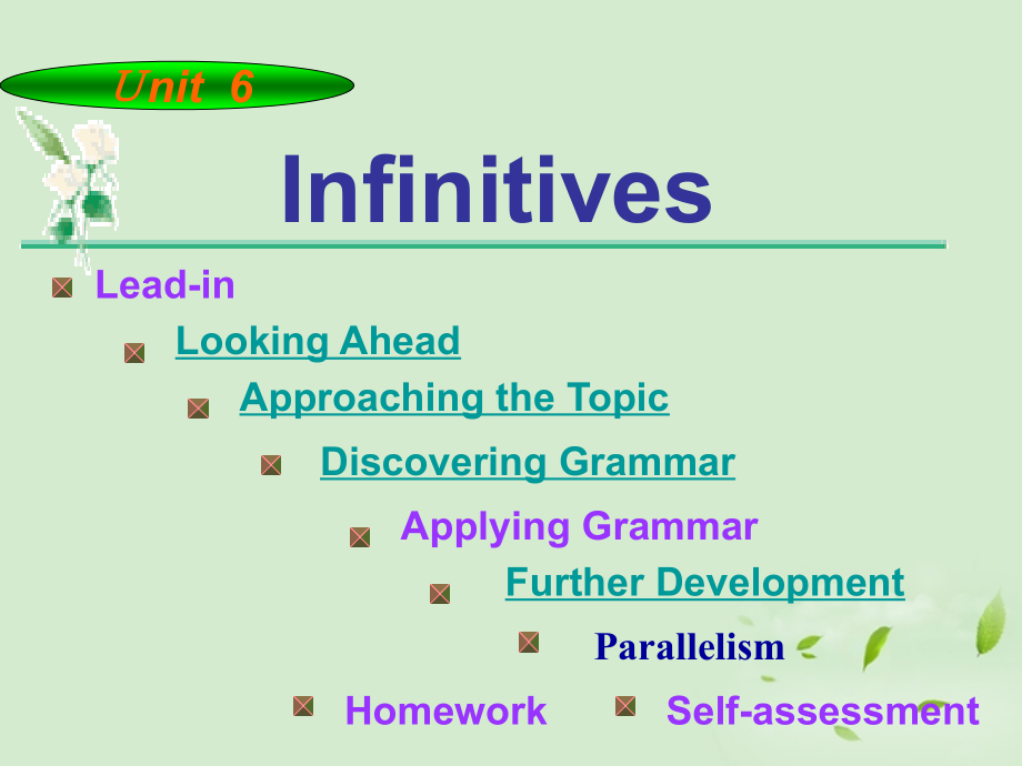 高中英语 模块7 Unit6 Infinitives & Paralellism课件 牛津版 课件.ppt_第2页