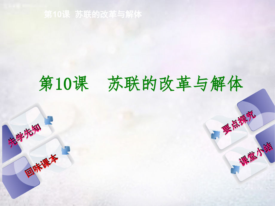 九年级历史下册 第10课 苏联的改革与解体课件 新人教版 课件.ppt_第1页