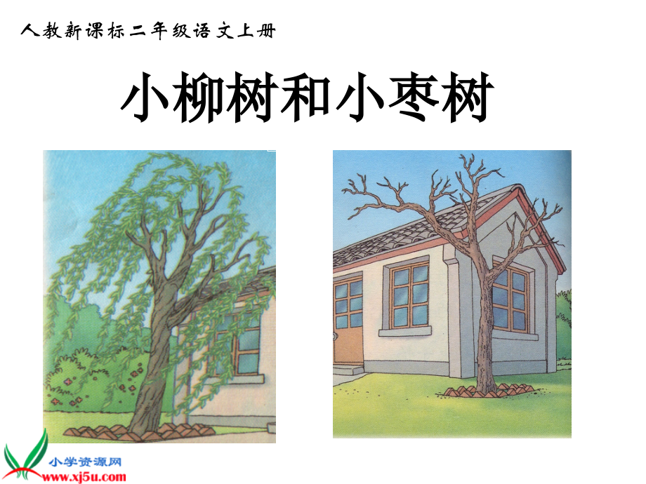 新课标人教版二年级语文上册《小柳树和小枣树》PPT课件.ppt_第1页