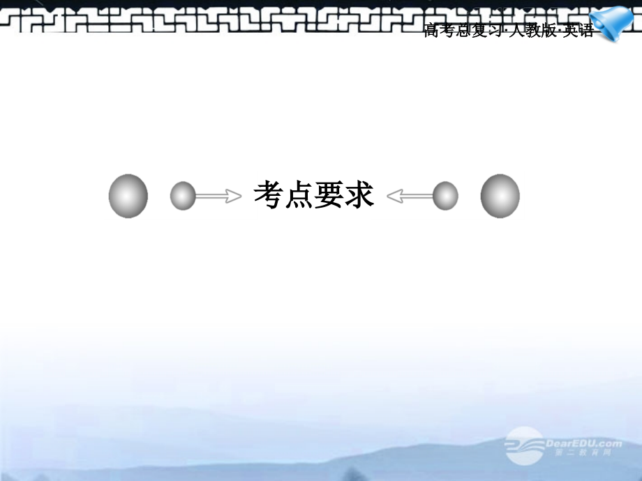高考英语一轮复习配套课件 Unit1-3新人教版选修10 课件.ppt_第2页