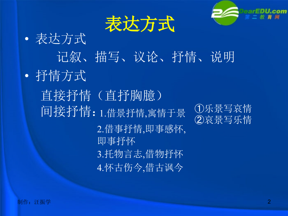 高考语文 表达技巧专题复习课件 新人教版 课件.ppt_第2页