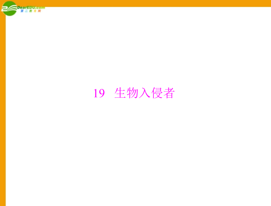 （随堂优化训练）八年级语文上册 第四单元 第19课 生物人侵者配套课件 人教新课标版 课件.ppt_第1页