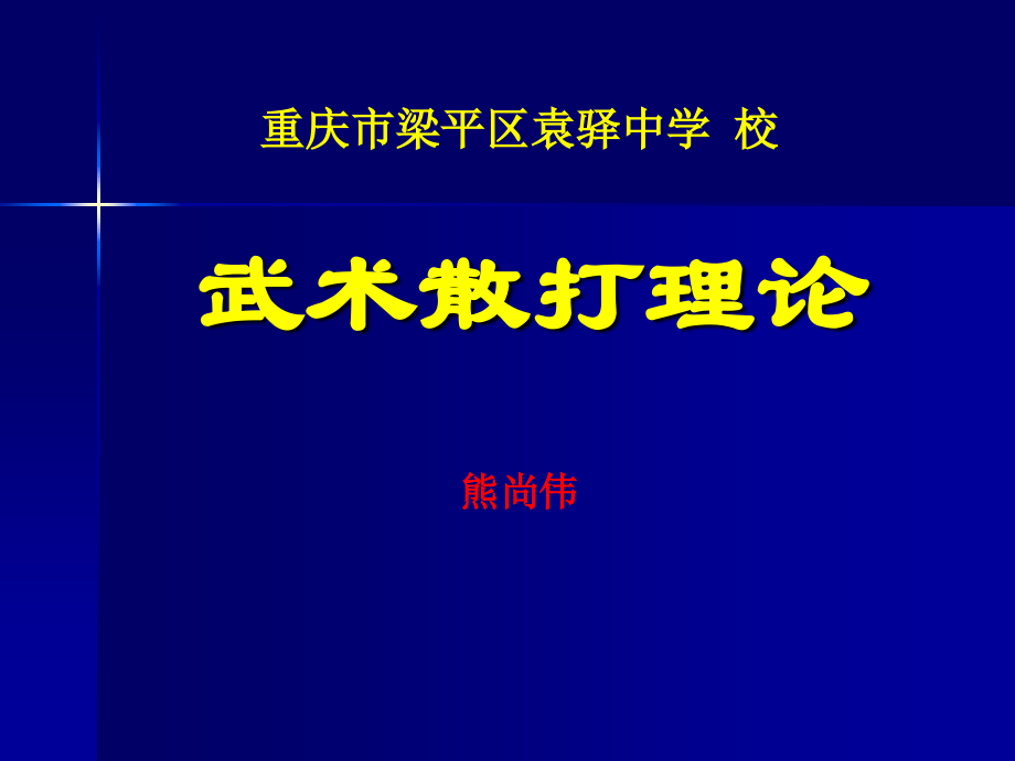 4.武术散手.ppt_第1页