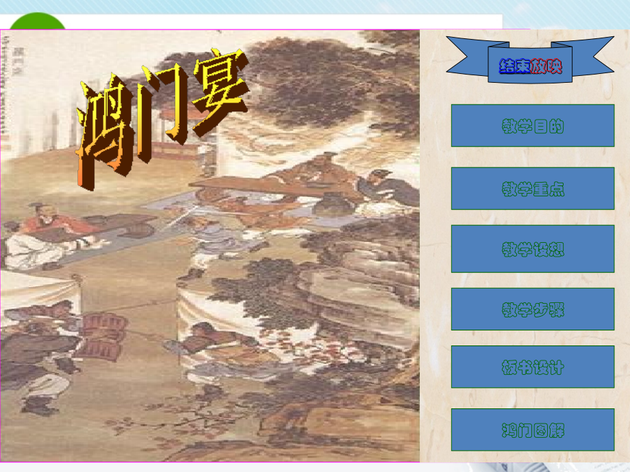 高中语文 第四单元(鸿门宴)课件 语文版必修2 课件.ppt_第1页
