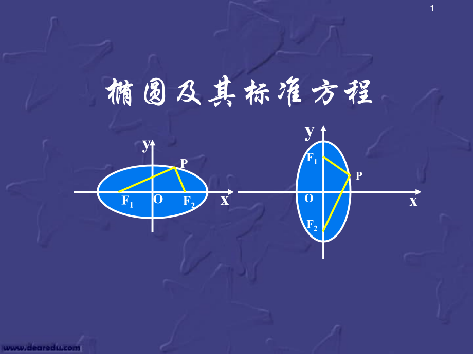 高二数学椭圆及其标准方程 人教版1 课件.ppt_第1页