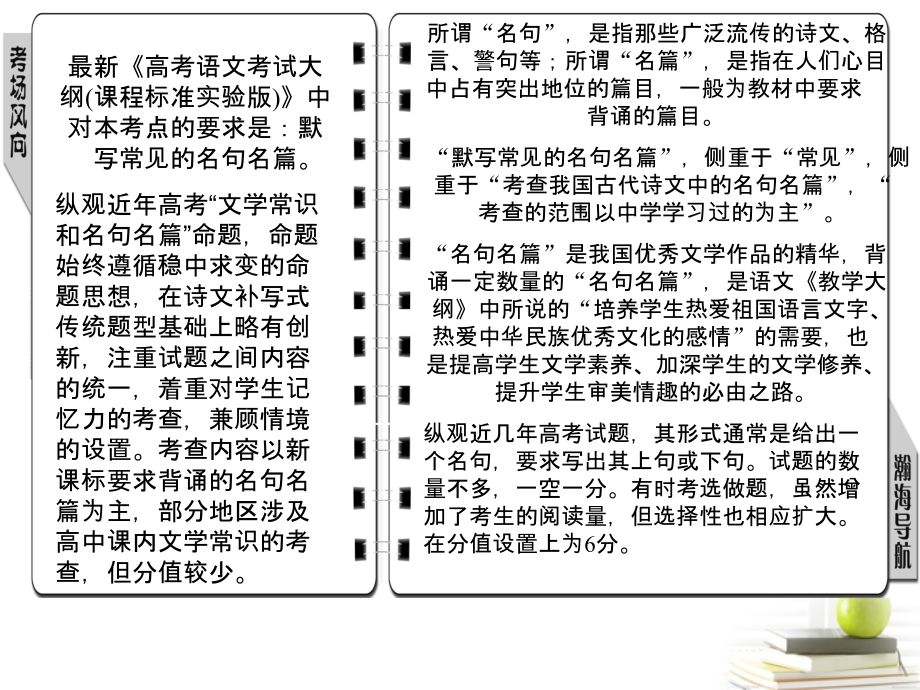 高考语文三轮冲刺专题 第二部分古代诗文阅读1课件.ppt_第2页