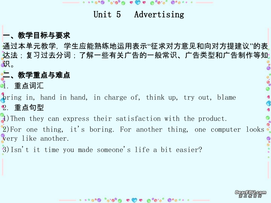 高三英语ppt教案Unit 5 Advertising 教案.ppt_第1页
