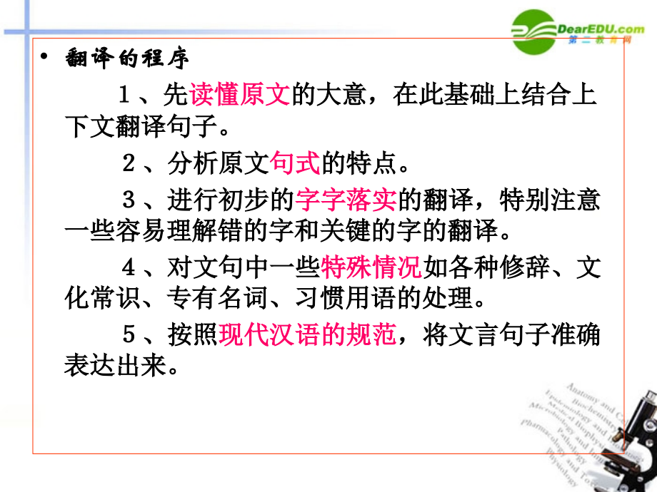 高考语文二轮复习 理解与现代汉语不同的句式和用法课件1 课件.ppt_第2页