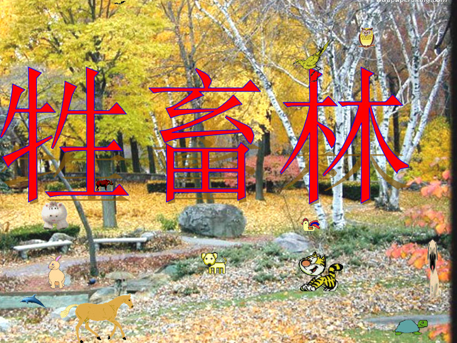高二语文 第6单元(牲畜林) 新人教版选修(外国小说欣赏) 课件.ppt_第1页