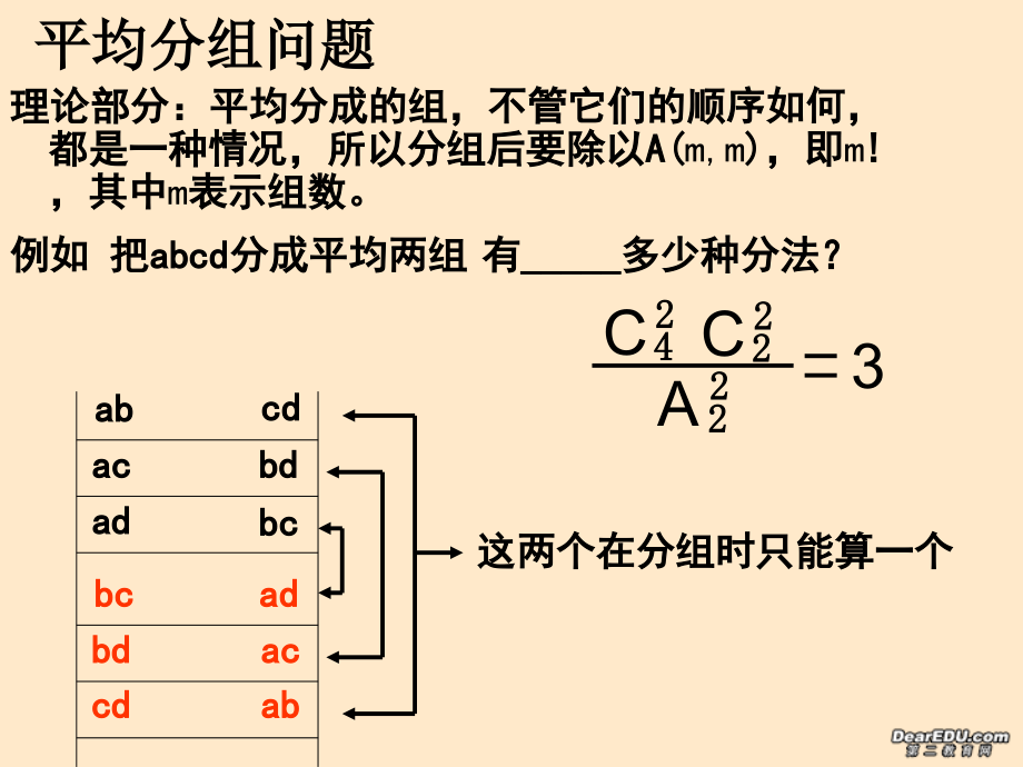 高二数学排列组合中的分堆问题课件.ppt_第2页