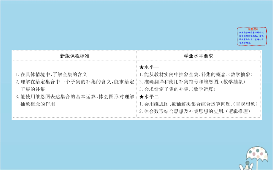 高中数学 第一章 集合与常用逻辑用语 1132 补集及综合应用课件 新人教B版必修1 课件.ppt_第2页