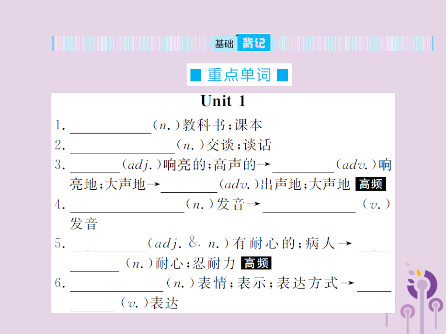 中考英语总复习 第一部分 系统复习 成绩基石 九全 第17讲 Unit 1 2课件.ppt_第2页