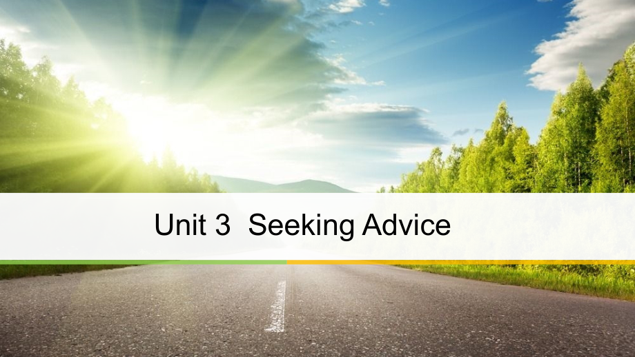 英语 Unit 3 Seeking Advice Period Three GrammarWriting课件 重庆大学版选修6.ppt_第1页