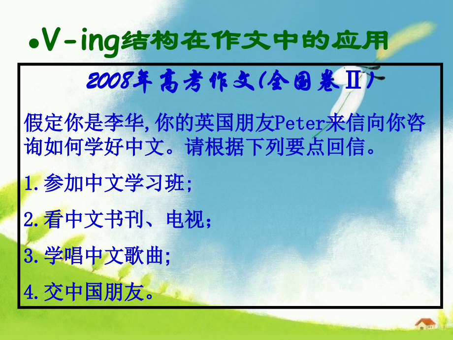 高考作文 高一英语的作文大集合课件新人教版必修4.ppt_第1页