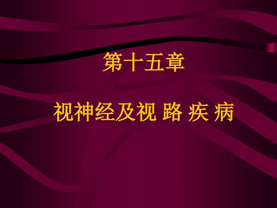 第十五章-视神经及视路疾病课件.ppt_第1页