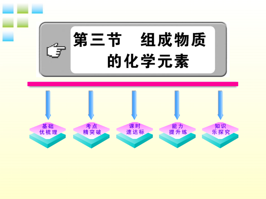 九年级化学上册 33组成物质的化学元素配套课件 沪教版 课件.ppt_第1页