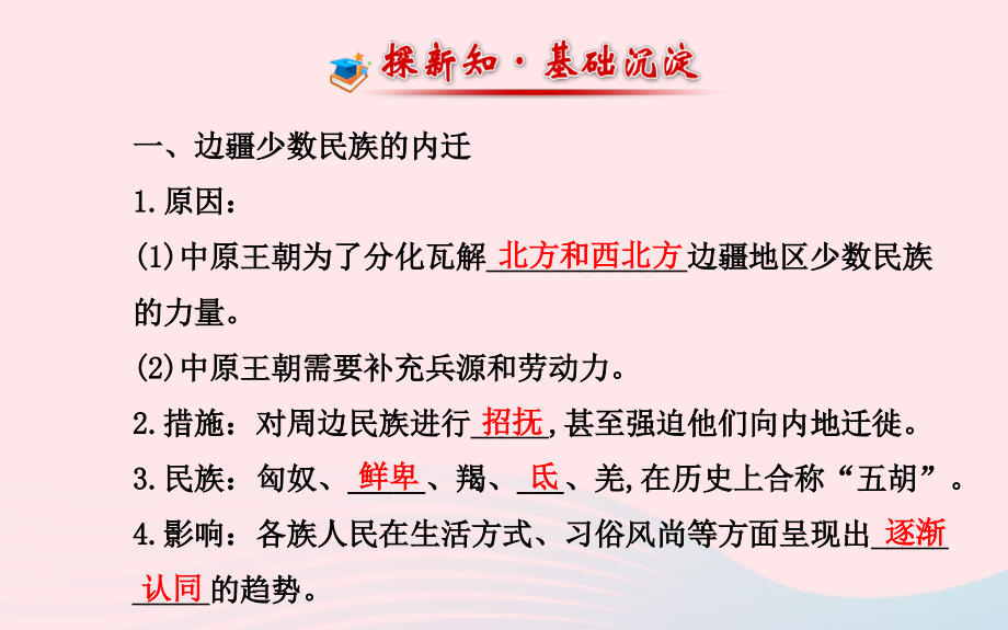 七年级历史上册 第四单元 政权分立与民族汇聚 22北方的民族汇聚课件 北师大版 课件.ppt_第2页