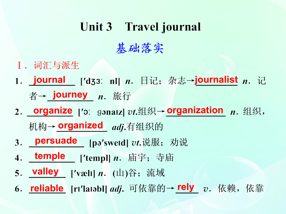 高考英语 Book 1 Unit 3课件.ppt_第1页