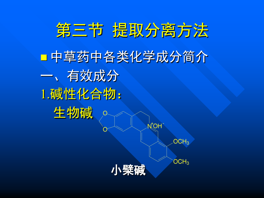 中草药中各类化学成分简介（提取分离方法）69.ppt_第1页