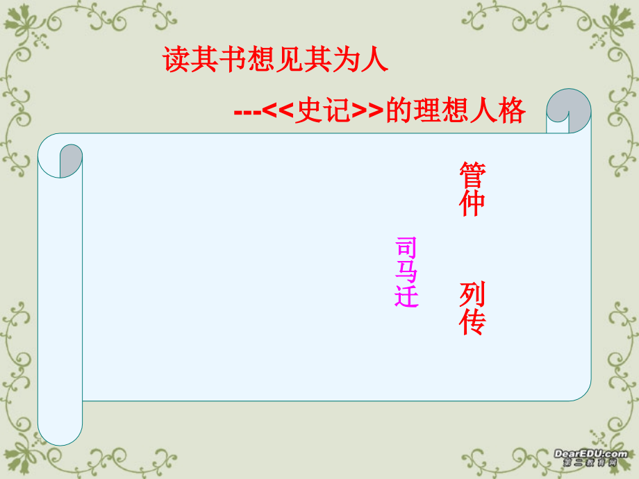高二语文管仲列传课件 苏教版 课件.ppt_第1页