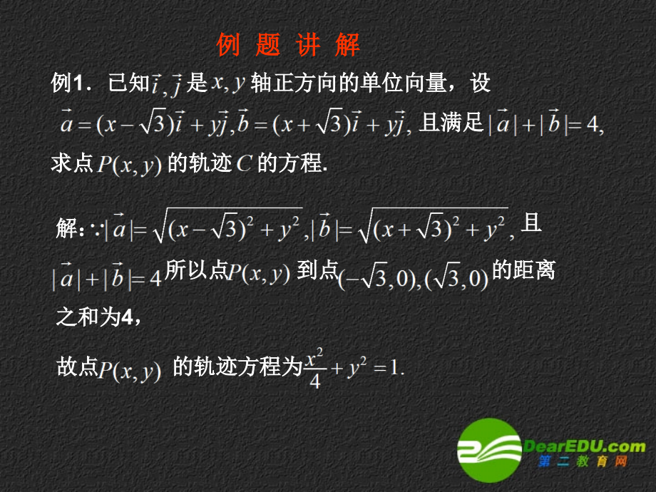 高三公开课(终稿) 公开课课件及教案向量与圆锥曲线 公开课课件及教案向量与圆锥曲线-2.ppt_第2页