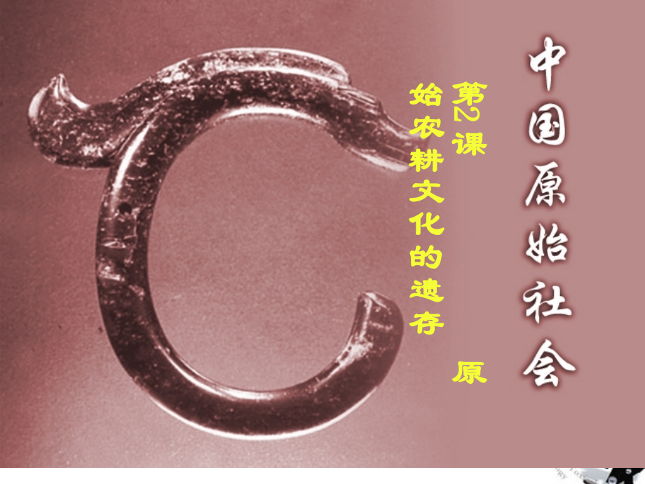 七年级历史 第一学习主题(中华文明起源)第2课(原始农耕文化的遗存)课件.ppt_第1页