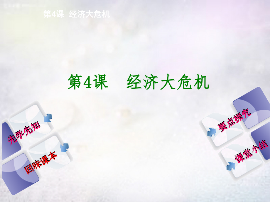 九年九年级历史下册 第4课 经济大危机课件 新人教版 课件.ppt_第1页