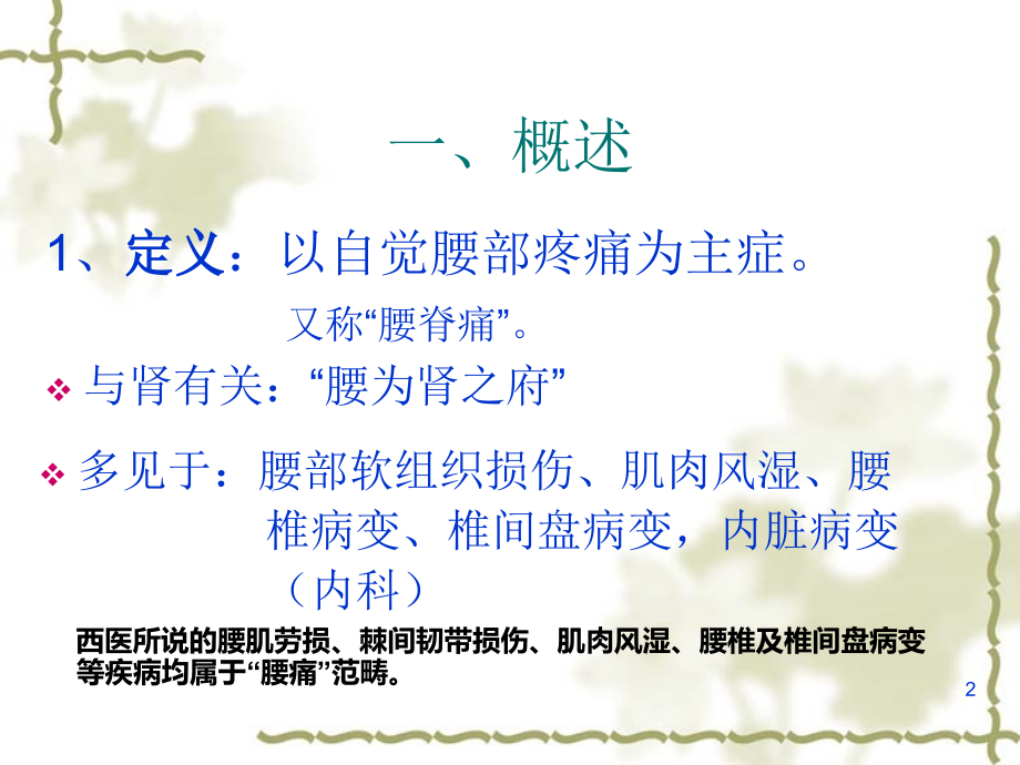 腰痛的针灸推拿治疗课件.ppt_第2页