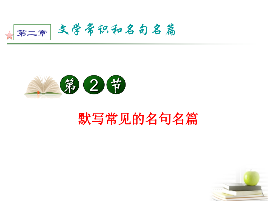 高考语文第一轮总复习第2章 第2节 默写常见的名句名篇课件 (广西专版) 课件.ppt_第2页