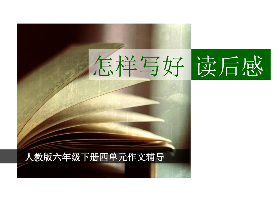 《怎样写好读后感》课件.ppt_第1页