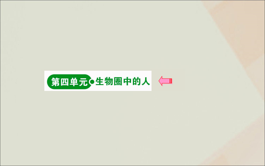 版七年级生物下册 第四单元 生物圈中的人目录素材 新人教版 素材.ppt_第1页