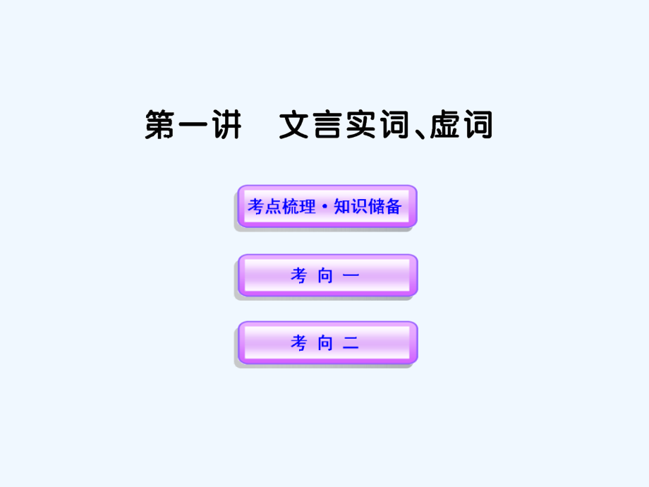 高中语文全程复习方略-2.2.1-文言实词、虚词课件-新人教版-(湖南专用).ppt_第1页