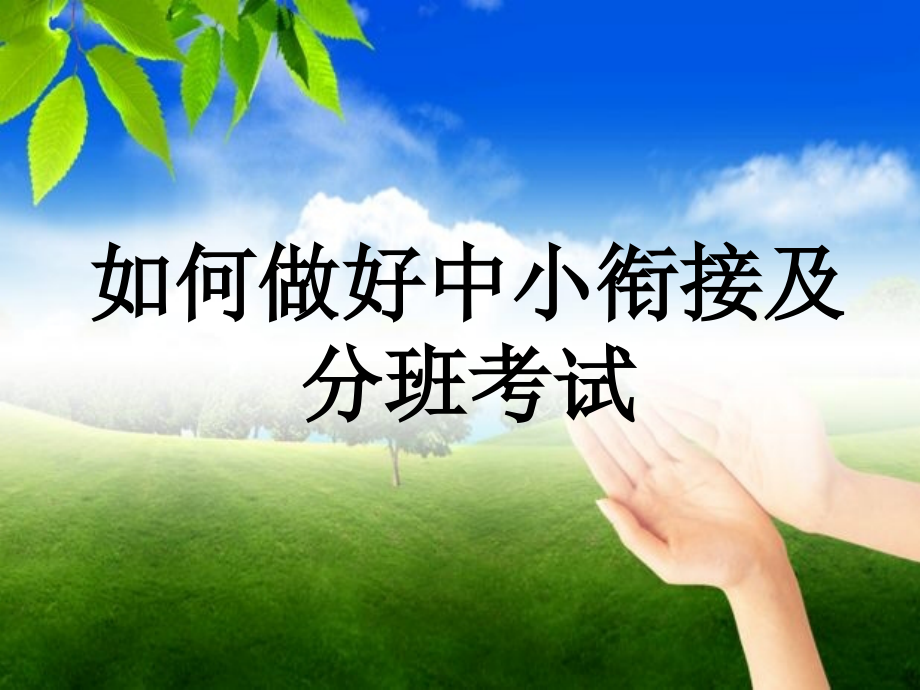 中小衔接及分班考试.ppt_第1页