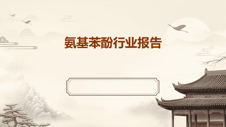 氨基苯酚行业报告.pptx_第1页
