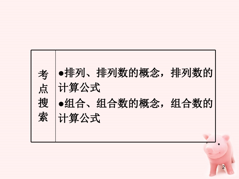 高考数学第1轮总复习 全国统编教材 10.2排列、组合应用题(第1课时)课件 理 课件.ppt_第2页