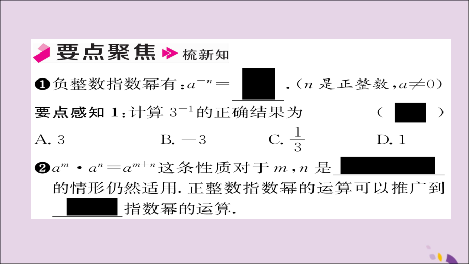 秋八年级数学上册 第十五章 分式 15.2 分式的运算 15.2.3 整数指数幂课件 (新版)新人教版 课件.ppt_第2页