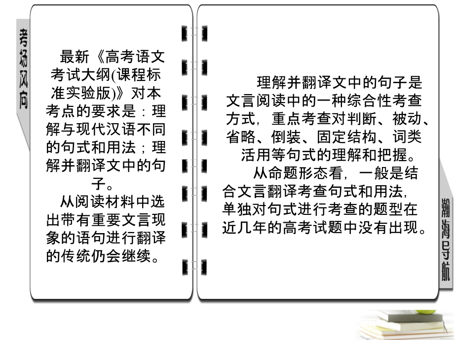 高考语文总复习 专题四 文言文阅读 文言句式、翻译及断句课件.ppt_第2页