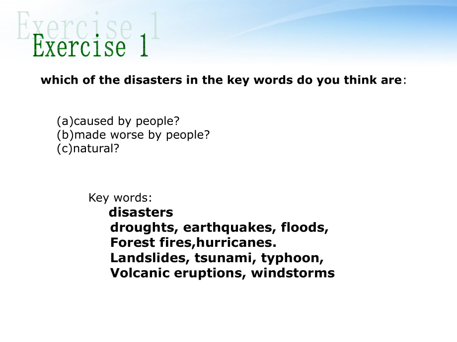 高中英语 Unit 22 Lesson 3 Natural Disasters 课件2 北师大版选修8 课件.ppt_第2页