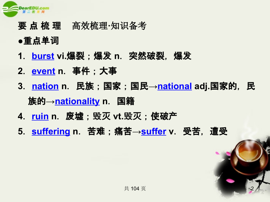 (状元之路)高考英语 Unit4 Earthquakes课件 新人教版必修1 课件.ppt_第2页