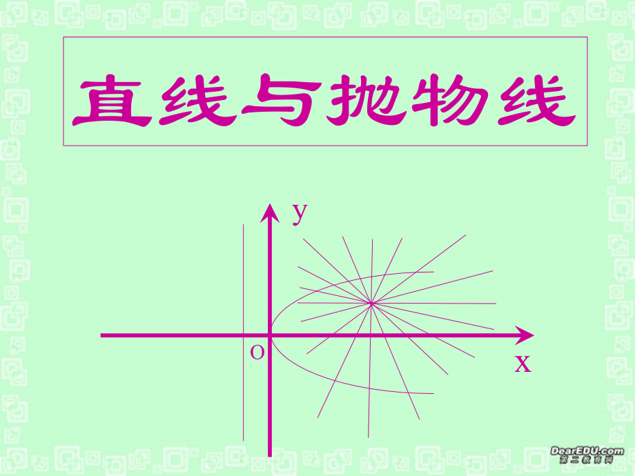 高二数学直线与抛物线课件.PPT_第1页