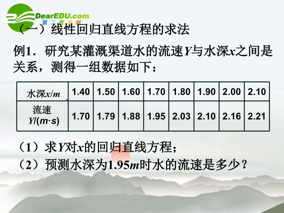 高考数学 第一章课件1.2回归分析课件 新人教B版选修1-2 课件.ppt_第2页