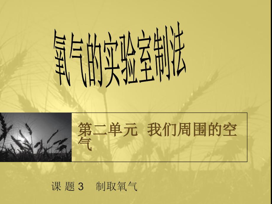 氧气的实验室制法演示文档.ppt_第1页