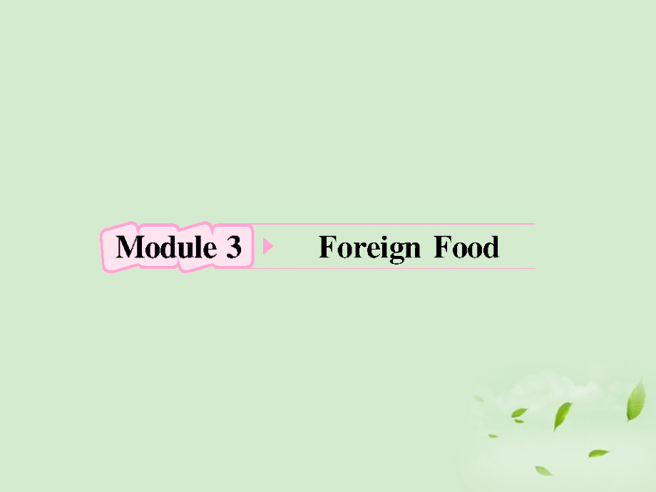 高考英语 Module3知识与要点课件 外研版选修8 课件.ppt_第1页