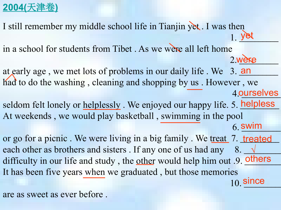 高考专题讲座Proof reading 人教版 试题.ppt_第2页