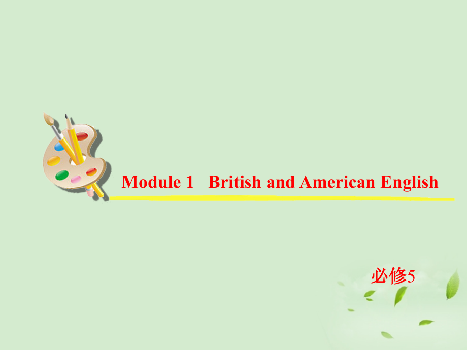 高考英语一轮复习 Module1 British and American English课件 外研版必修5 课件.ppt_第2页