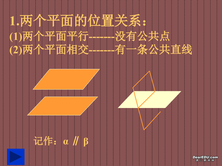 高二数学两个平面平行的判定 人教版 课件.ppt_第2页