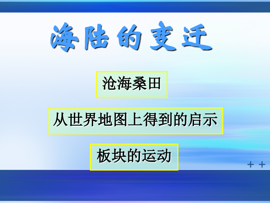 《海陆的变迁》知识梳理课件.ppt_第1页