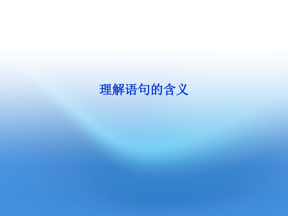 高考语文总复习 散文阅读(理解语句的含义)课件 大纲人教版 课件.ppt_第1页