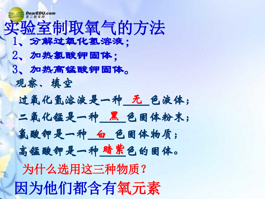 九年级化学上册 第二单元 我们周围的空气 课题3 制取氧气课件 新人教版 课件.ppt_第2页