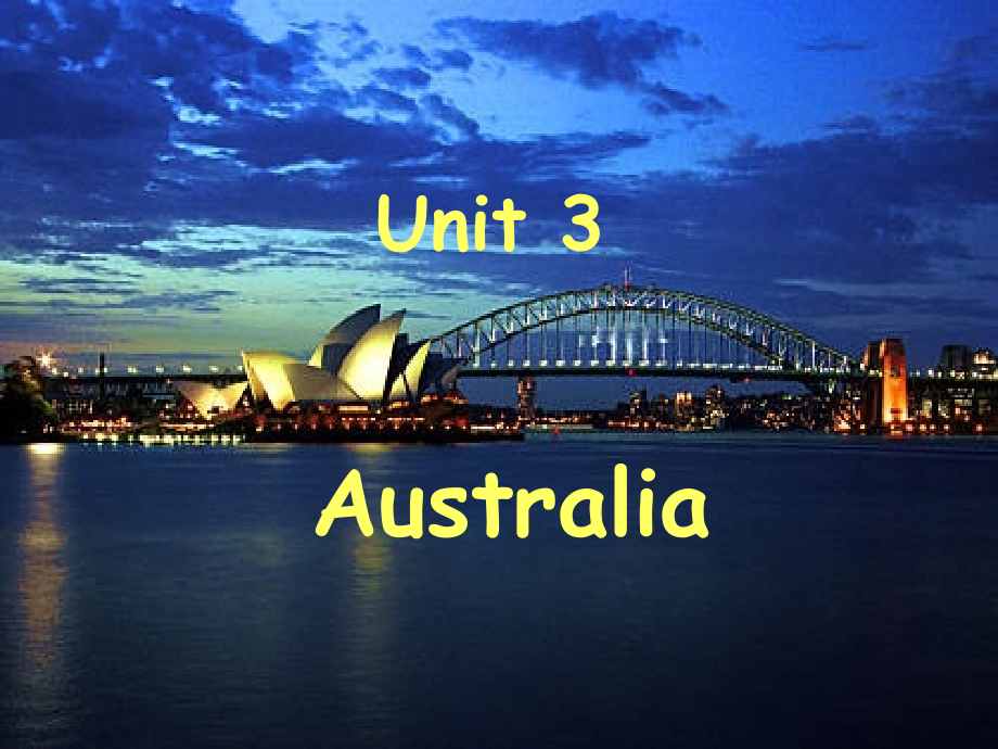 高中英语 Unit3Australia-全套课件 新人教选修9 课件.ppt_第1页